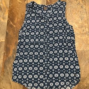 Eddie Bauer Button Down Tank Blouse